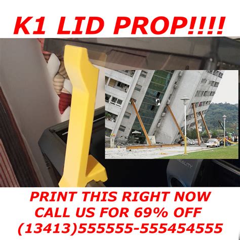 K1 Lid Prop by Ricardo Colombo | Download free STL model | Printables.com