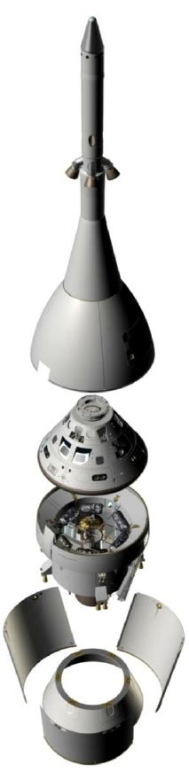 Orion Mpcv Spacecraft From Top To Bottom The Launch Abort System