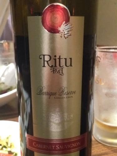 Four Seasons Ritu Barrique Reserve Collection Cabernet Sauvignon