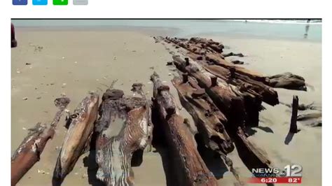 Ship That Ran Aground In 1919 After Mutiny Reappears In Sands Off Nc