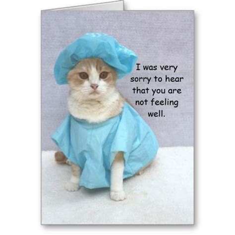 Funny Get Well Card Zazzle Funny Get Well Cards Get Well Soon