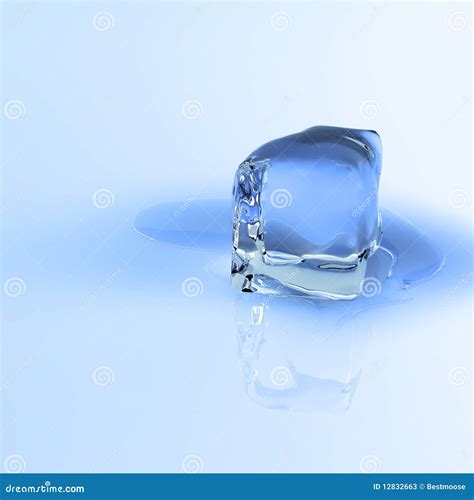 Melting Ice Cube Stock Photos - Image: 12832663