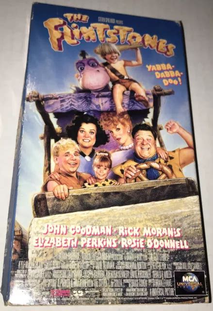 The Flintstones Vhs Vintage 90s John Goodman Rick Moranis Movie Film £