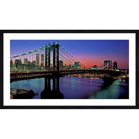 Quadro Stampa Su Tela Berenholtz Ponte Di Manhattan E Skyline