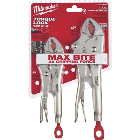 Milwaukee Torque Lock Locking Pliers Set 2 Piece Doublehardware