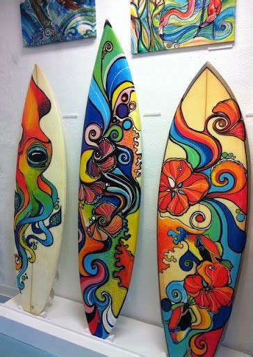 Cool Surfboards Surfboard Painting Surfboard Art Skateboard Deck Art