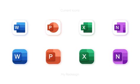 Microsoft Office 365 - Icons Redesign (9) | Images :: Behance