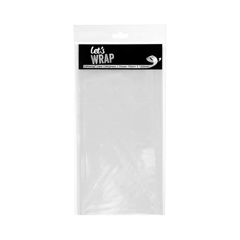 Cellophane Sheet 75x100cm Clear 2pk The Reject Shop