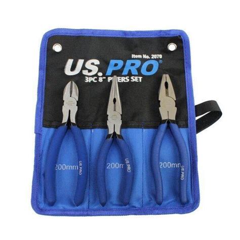 Pliers Set Pc Side Cutter Long Nose Combination Pliers Mm Us