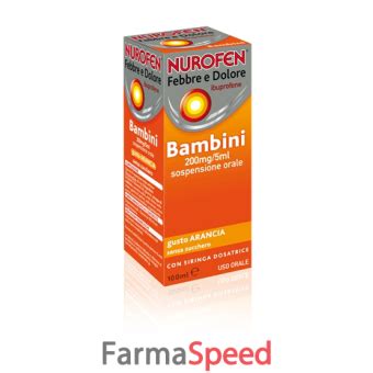 Nurofen Febbre Dolore Mg Ml Sospensione Orale Gusto Arancia