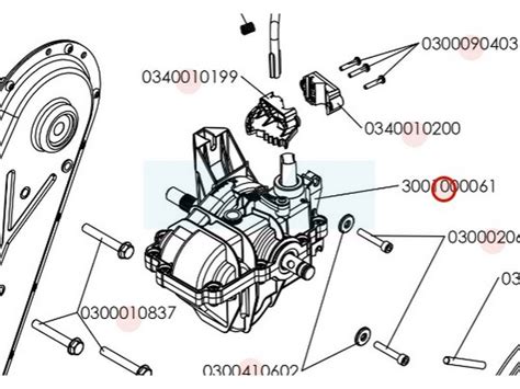 Boîte de vitesse pour motobineuse Roques Lecoeur 3001000061