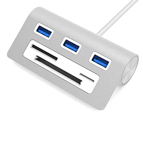 SABRENT Premium 3 Port Aluminum USB 3 0 Hub With Multi In 1 Card Reader