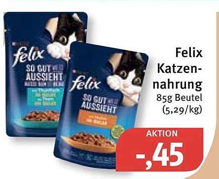 Felix Katzen Nahrung Beutel Angebot Bei Feneberg 1Prospekte De