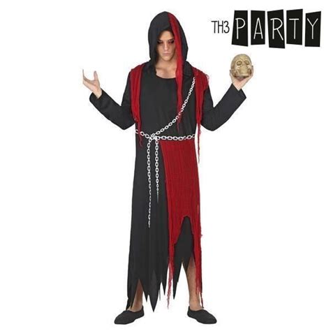 Costume pour Adultes Fantôme noir et rouge Un costume homme Taille