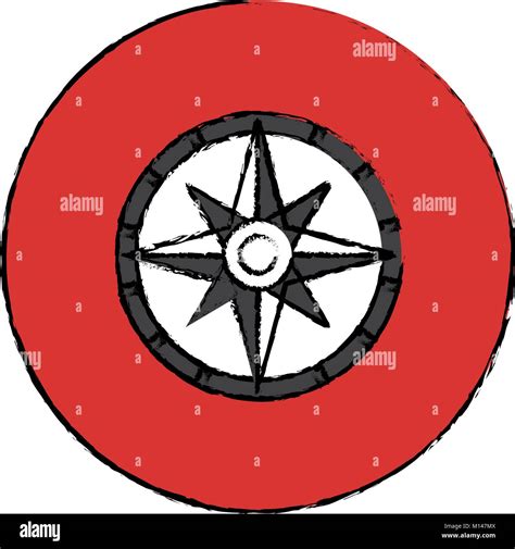 Kompass Guide Isoliert Symbol Vektor Illustration Design Stock