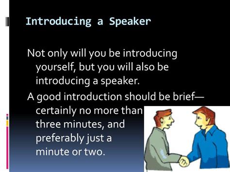 Ppt The Speech Of Self Introduction And Introducing A Speaker