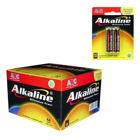 Jual ABC Alkaline LR6 2 Baterai AA Size 1 Box Isi 24 Hanger Shopee