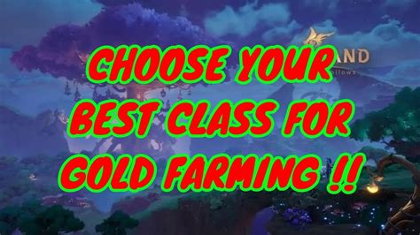 Making Money With Tarisland Choose Your Class YouTube