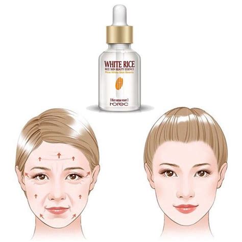 White Rice Serum Skin Whitening Brightening Serum Anti Aging Face