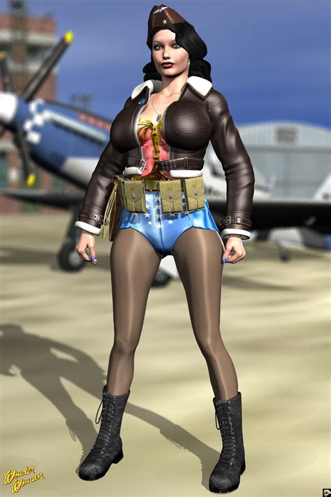 Wonder Woman WWII Pilot by XSkullheadX on DeviantArt