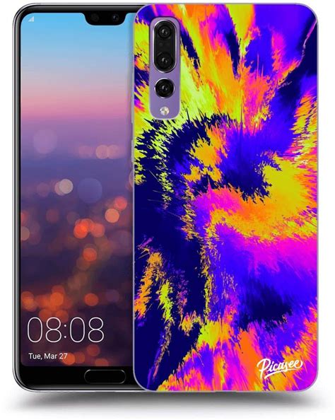 Picasee Silikonowe Czarne Etui Na Huawei P Pro Burn Etui Na Telefon