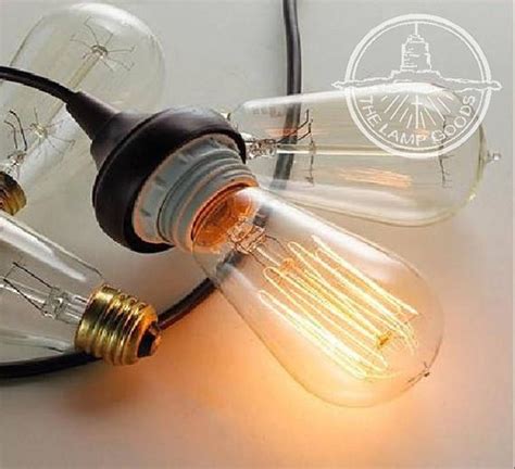 Edison Inspired Light Bulb Dimmable 60 Watts Pendant Etsy