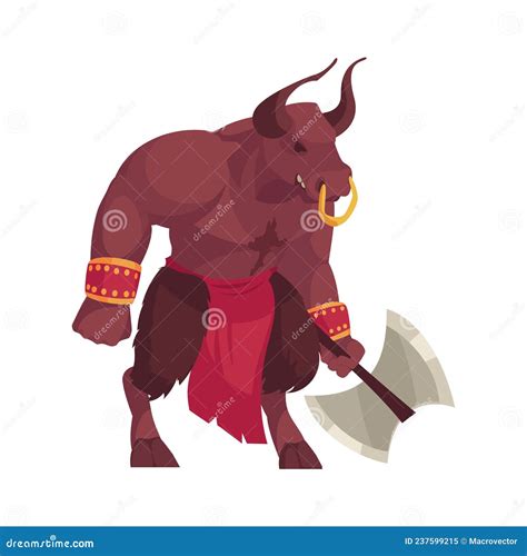 Mythical Bull Buffalo With Sacred Geometry Pattren Royalty Free Stock