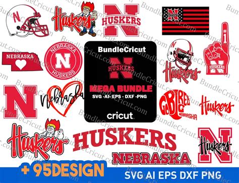 Nebraska Huskers Svg Bundle University Svg Bundle Football Svg Nebraska