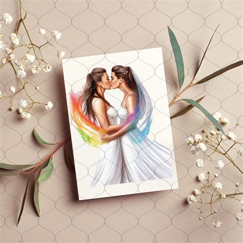 Pride Wedding Bride Bride SET 2 28 PNG Lesbian Couple Clipart Lesbian Couple Png Pride