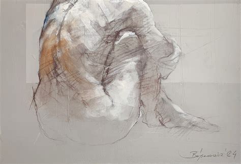 Michal Bajsarowicz Nude Acrylic On Canvas 2024 For Sale At Pamono