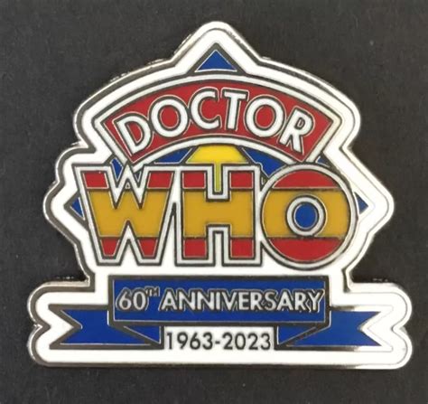 DOCTOR WHO 60TH ANNIVERSARY LOGO SOUVENIR ENAMEL PIN BADGE - SCI FI ...