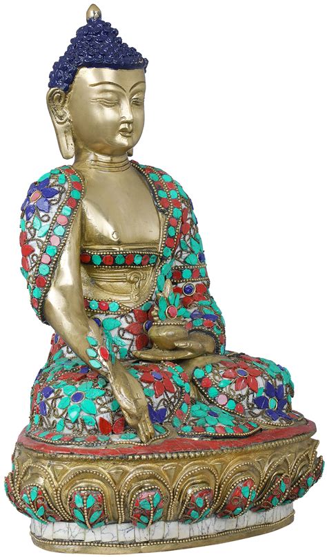 Tibetan Buddhist Medicine Buddha With The Bowl Of Medicinal Herbs
