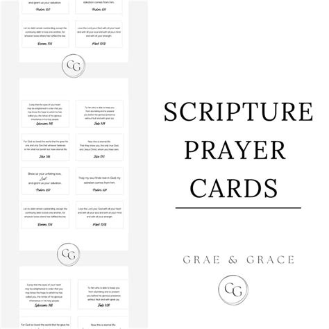 Printable Cards Scripture Prayer Cards Faith Based Scripture Etsy