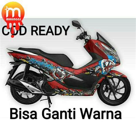 Jual Decal Pcx Full Body Striping Motor Pcx Merah Sticker Motor