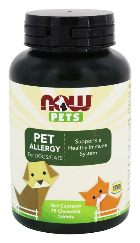 NOW Foods - Pet Allergy - 75 Chewable Tablets - Walmart.com - Walmart.com