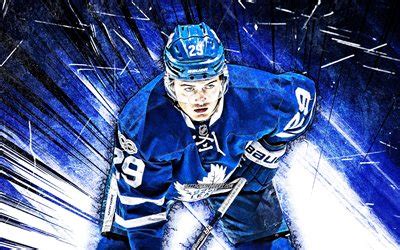 Descargar Fondos De Pantalla 4k William Nylander Grunge Arte NHL