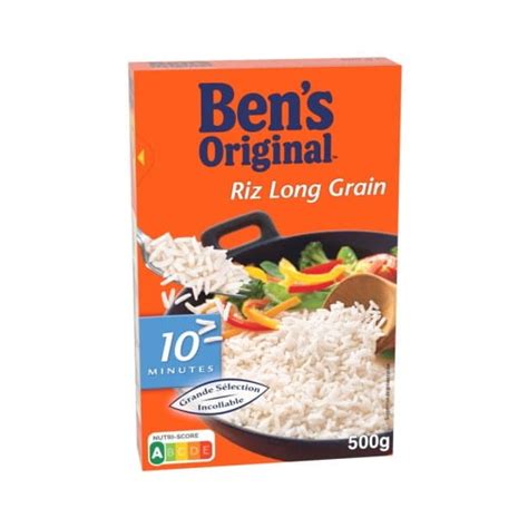 Bens Original Riz Long Grain Grande Sélection incollable prêt en 10