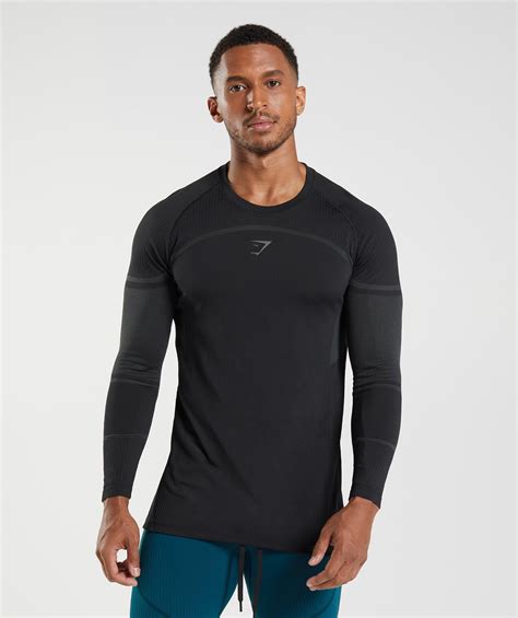 Gymshark 315 Long Sleeve T Shirt Black Gymshark