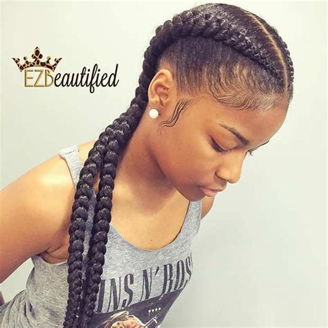 31 Cornrow Styles To Copy For Summer Stayglam Braid Styles Goddess Braids Hairstyles Two