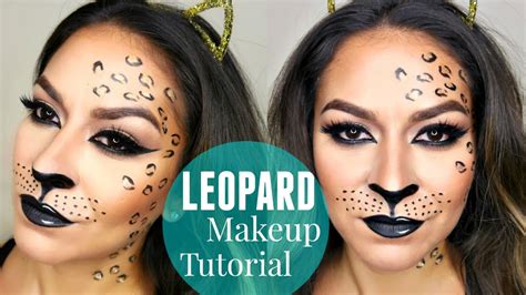 Leopard Face Halloween Makeup