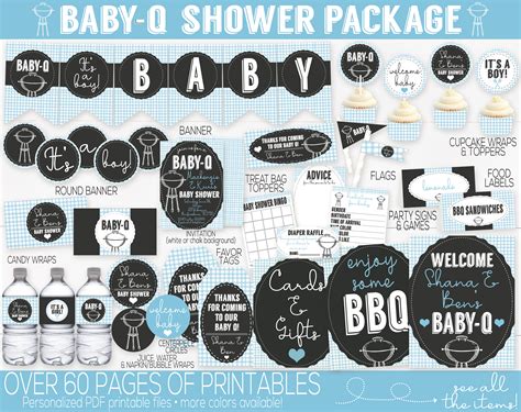 Baby Q Baby Shower Decorations Baby Q Invitation BBQ Baby | Etsy