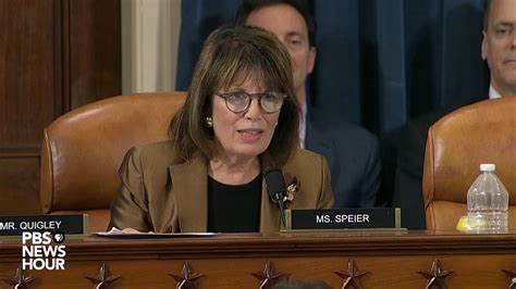 Watch Rep Speier’s Full Questioning Of Volker And Morrison Trump S First Impeachment