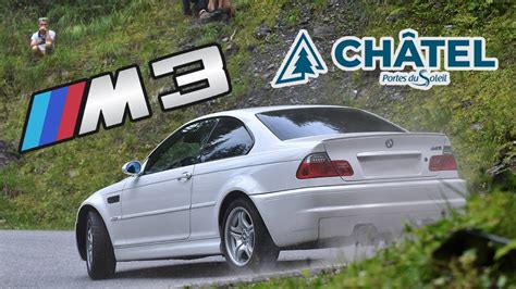 BMW M3 E46 drift hillclimb Montée historique Châtel YouTube