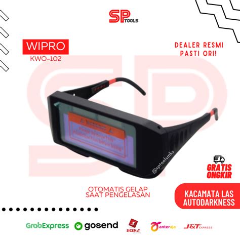 Jual KACAMATA KACA MATA LAS AUTO DARKNES OTOMATIS GELAP WIPRO KWO 102