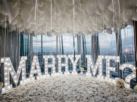 Marry Me Lights Propose At The Shard The One Romance