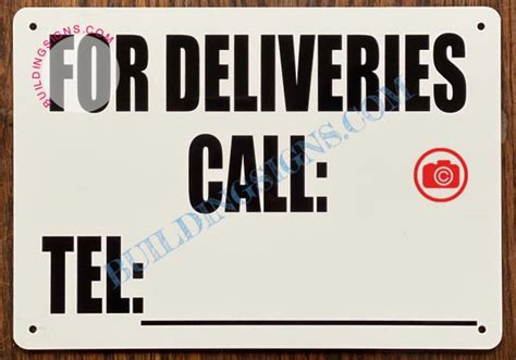 For Deliveries Call Sign Hpd Signs The Official Store