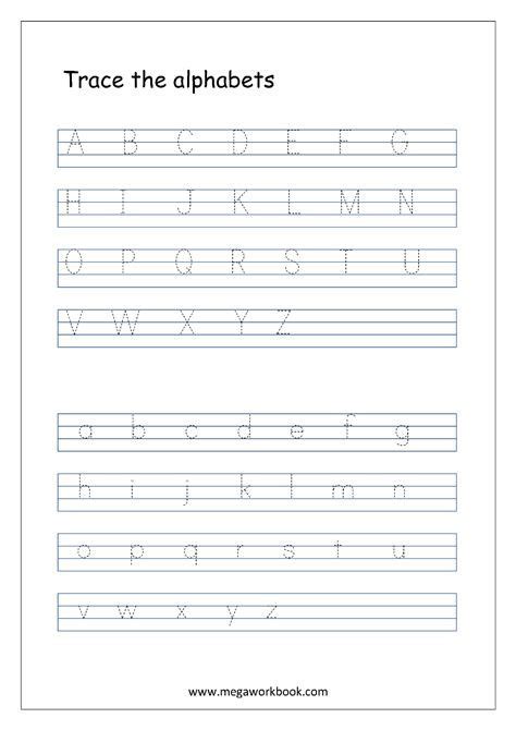 Cursive Letter Tracing Worksheets Lowercase Letters A Z Cursive