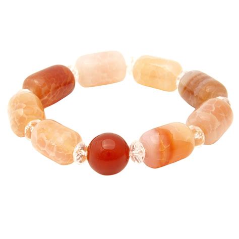 Fire Agate Bracelet For