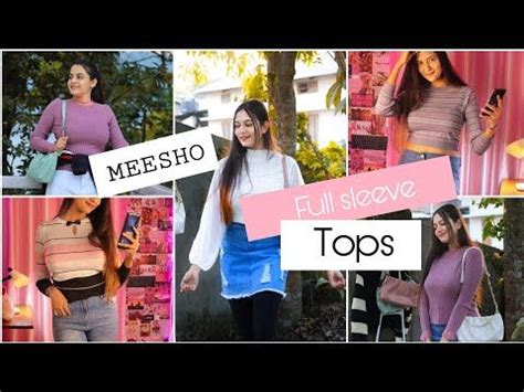 MEESHO Tops Haul | **Full Sleeve and Korean Tops** | Meesho Winter Wear ...