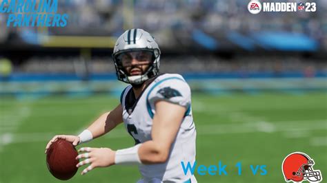 Madden Nfl 23 Carolina Panthers Franchise Ep 1 Mayfield Faces Former